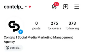 Contelp Instagram profile before working with Contelp