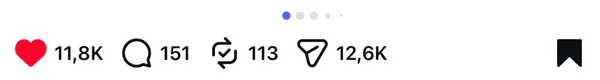 Instagram follower growth results for a Contelp client (result 40)